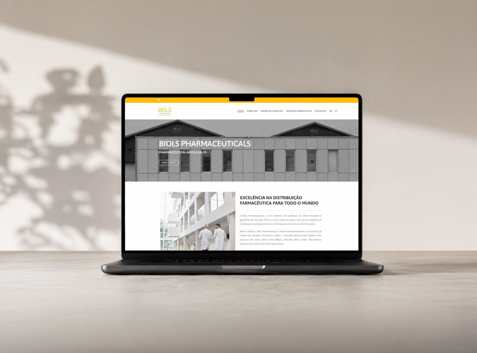 BioLS Pharmaceuticals · Design e website
